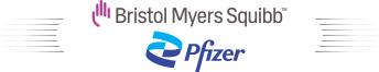 Bristol Myers Squibb and Pfizer logo